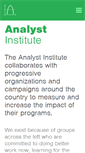 Mobile Screenshot of analystinstitute.org