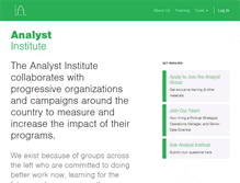 Tablet Screenshot of analystinstitute.org